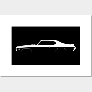 Pontiac GTO The Judge (1969) Silhouette Posters and Art